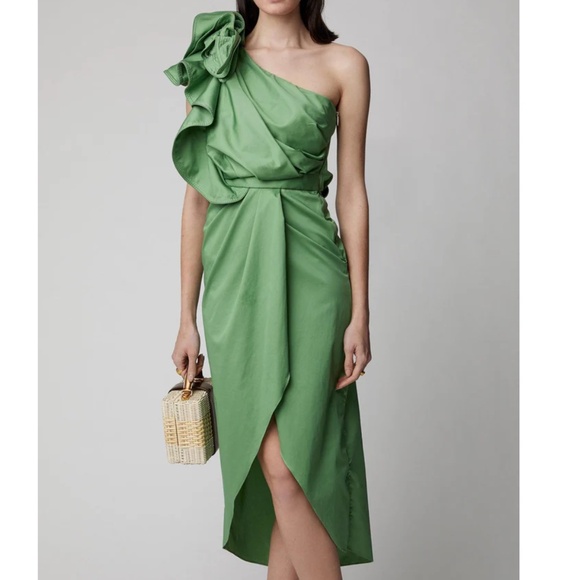 Johanna Ortiz Persian Opulence Gown Dress in Pistachio Green Size 6 Brand New - Picture 1 of 15